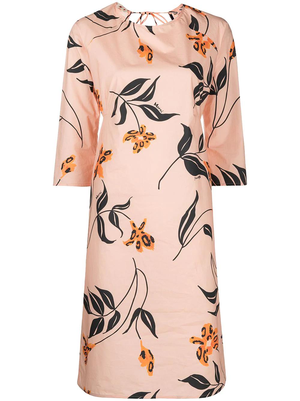 floral-print shift dress by MARNI