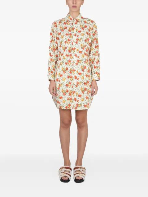 floral-print shirt mini dress by MARNI