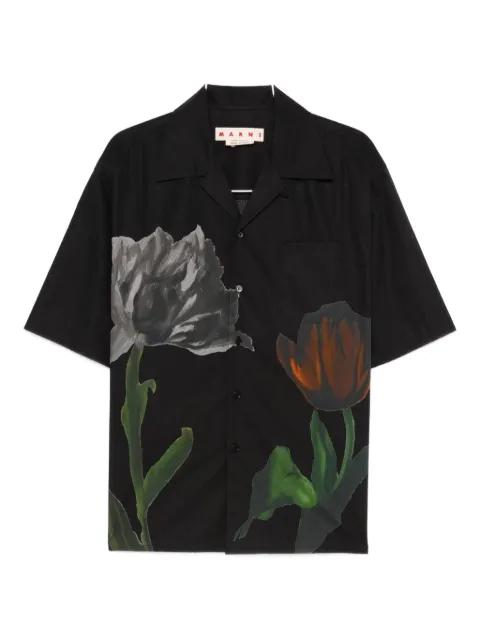 floral-print short-sleeve shirt by MARNI