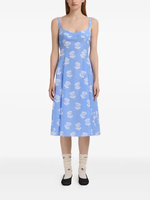 floral print slip dress by MARNI