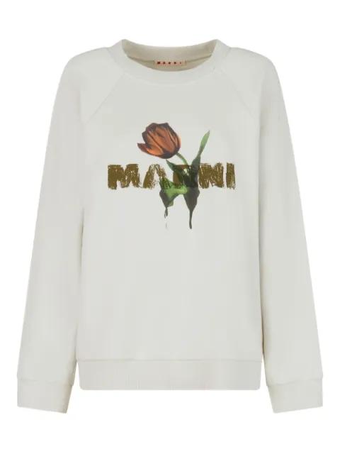 floral-print sweatshirt by MARNI