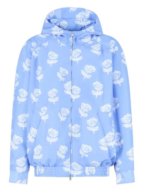 floral-print zip-up jacket by MARNI