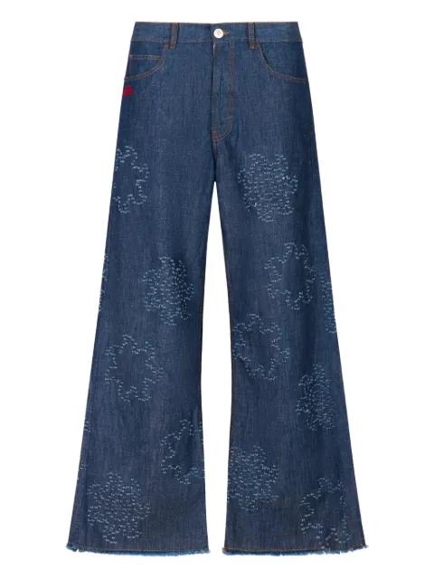 frayed five-pocket jeans by MARNI
