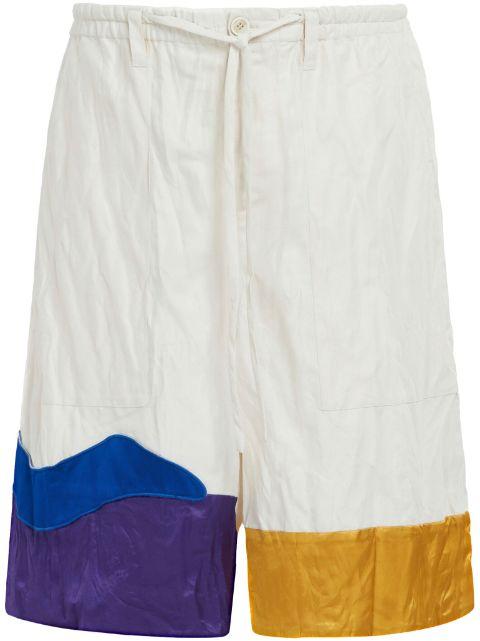 graphic-print drop-crotch shorts by MARNI