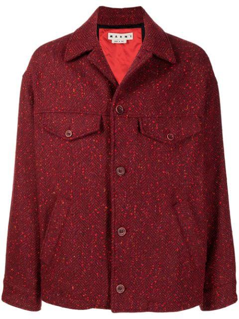 herringbone-effect jacket by MARNI