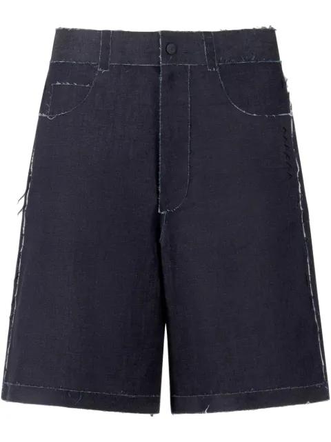 high-waisted denim shorts by MARNI