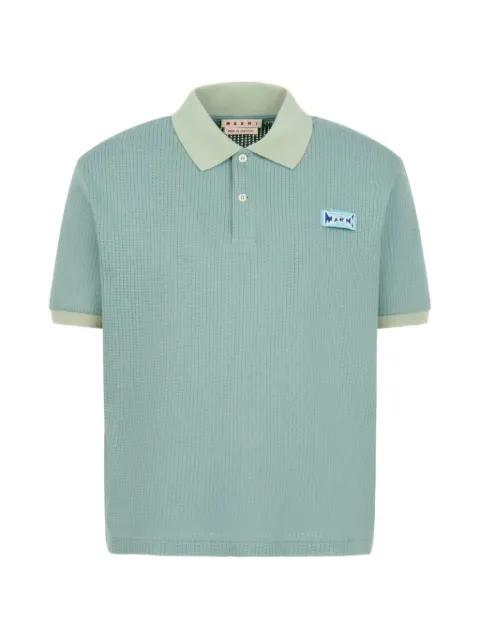 jacquard short-sleeve polo shirt by MARNI