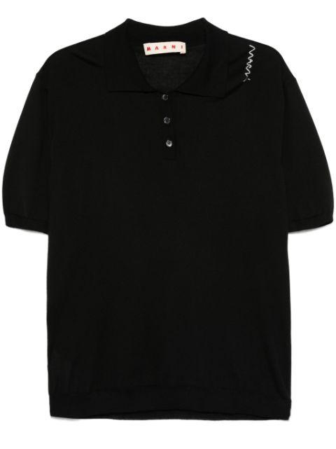 knitted polo top by MARNI