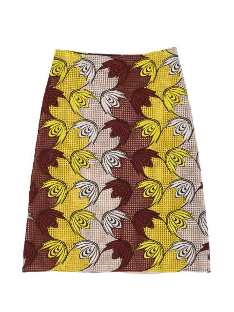 leaf-print skirt by MARNI