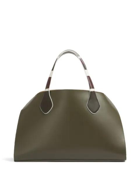 leather Overlap medium handbag by MARNI