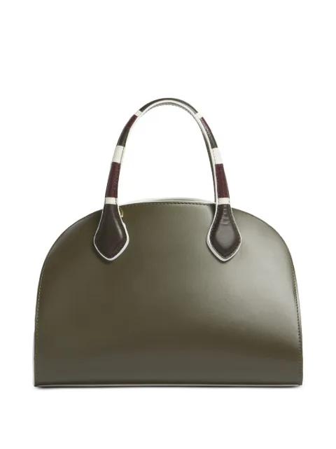 leather Overlap small handbag by MARNI