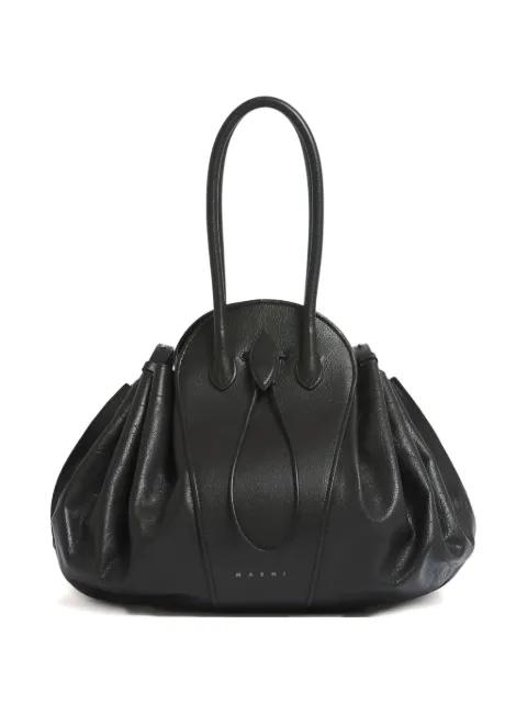 leather Tulipea large handbag by MARNI