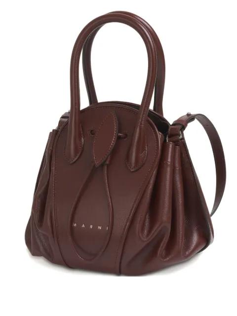 leather Tulipea small handbag by MARNI