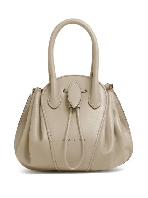 leather Tulipea small handbag by MARNI