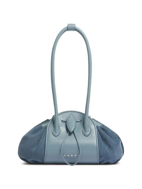leather and suede Tulipea shoulder bag by MARNI