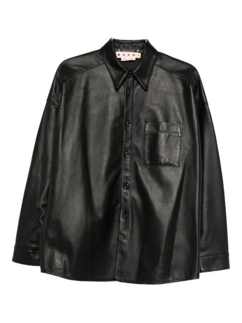 leather shirt by MARNI