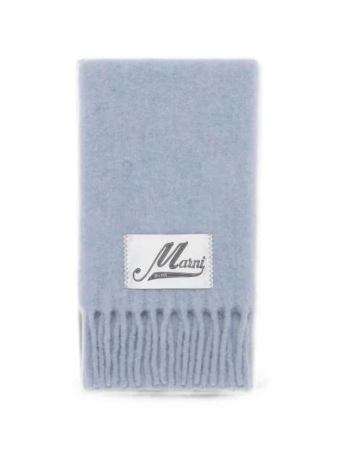 light blue alpaca scarf by MARNI
