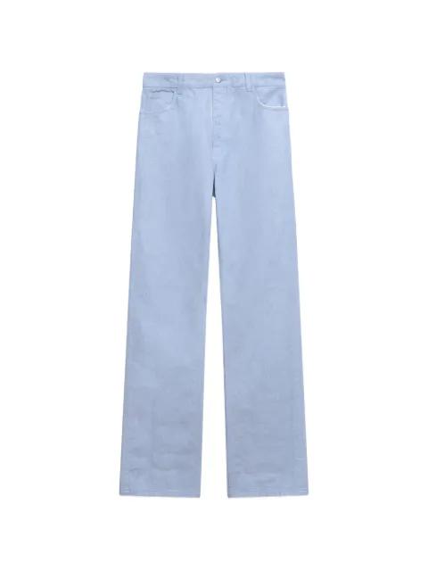 light-blue coated denim jeans by MARNI