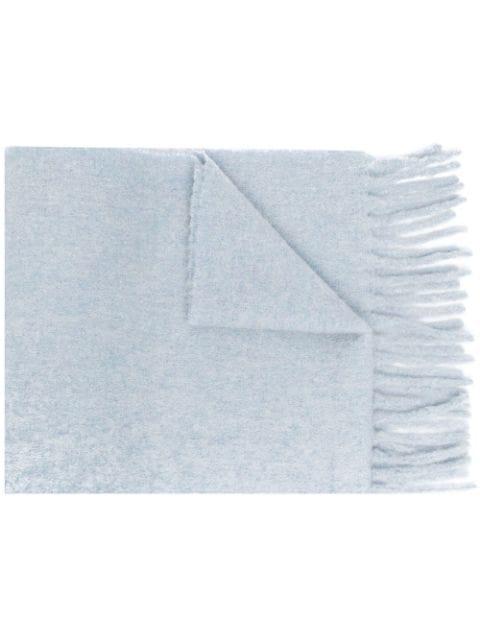 logo-appliqué alpaca scarf by MARNI