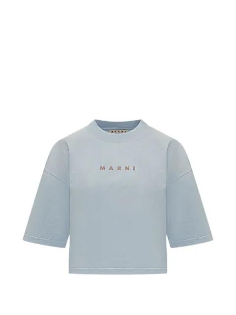 logo-embroidered T-shirt by MARNI