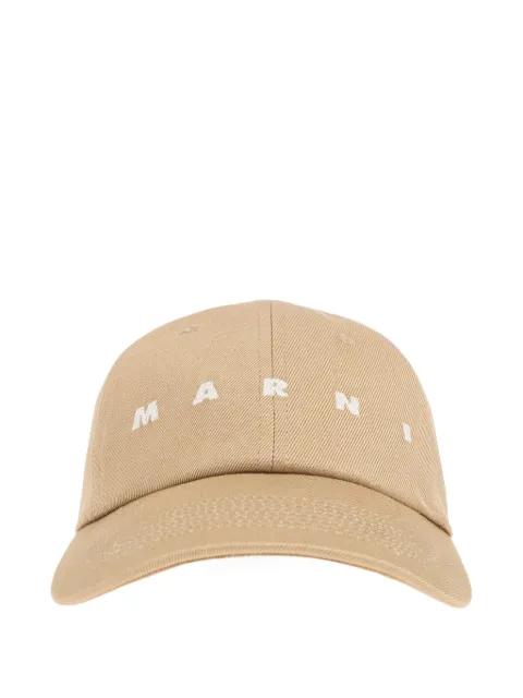 logo-embroidered baseball cap by MARNI