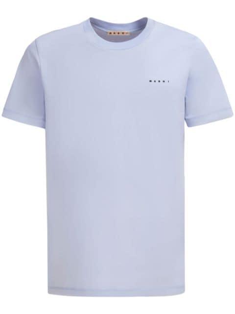logo-embroidered cotton T-shirt by MARNI