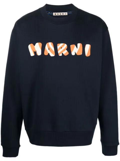 logo-embroidered sweatshirt by MARNI