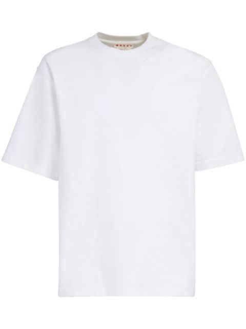 logo-patch cotton T-shirt by MARNI