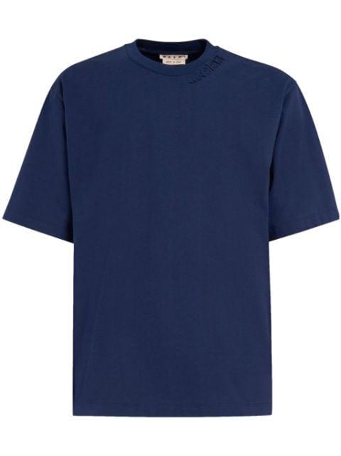 logo-patch cotton T-shirt by MARNI