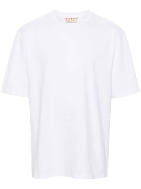 logo-patch cotton T-shirt by MARNI