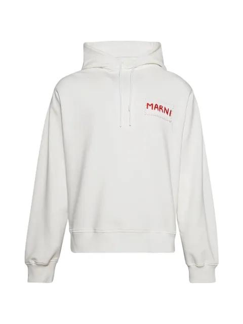 logo-patch hoodie by MARNI