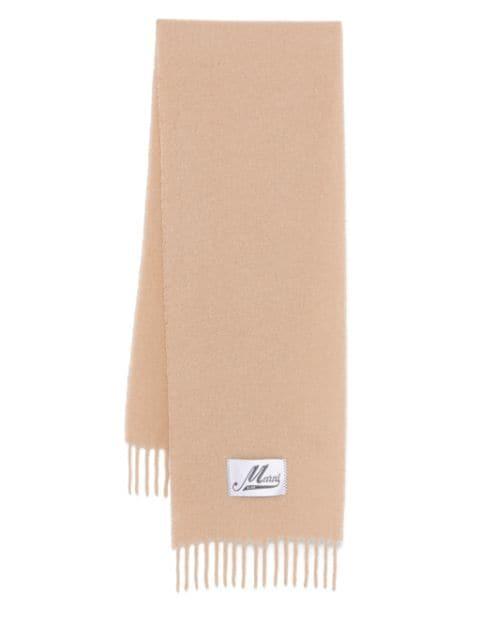 logo-patch scarf by MARNI
