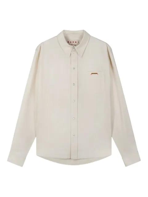 logo-plaque shirt by MARNI