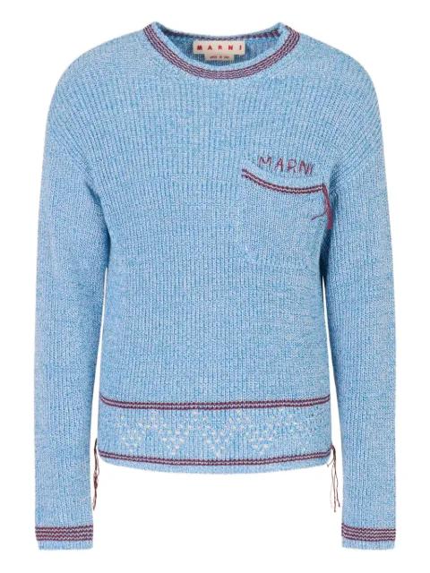logo pocket sweater by MARNI