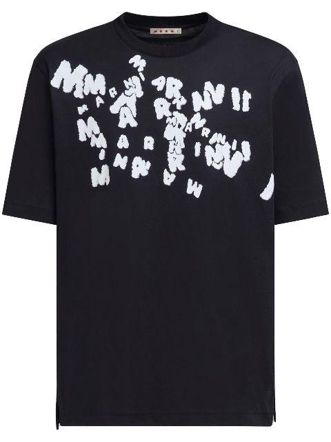 logo-print T-shirt by MARNI