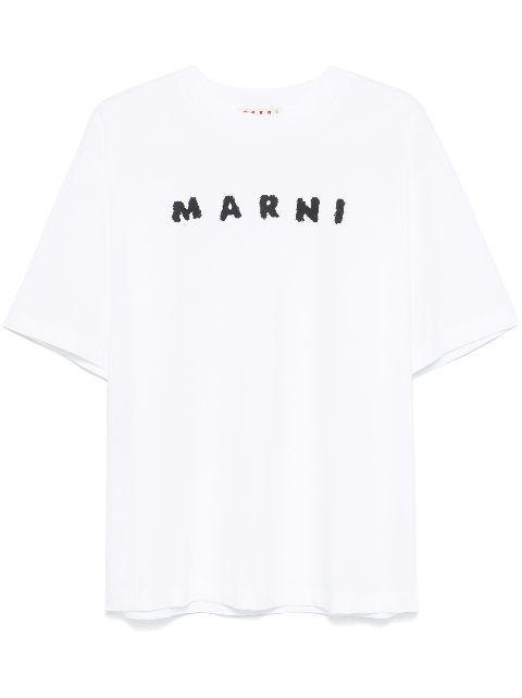 logo-print T-shirt by MARNI