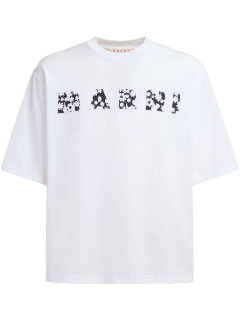 logo-print T-shirt by MARNI