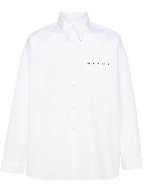 logo-print shirt by MARNI