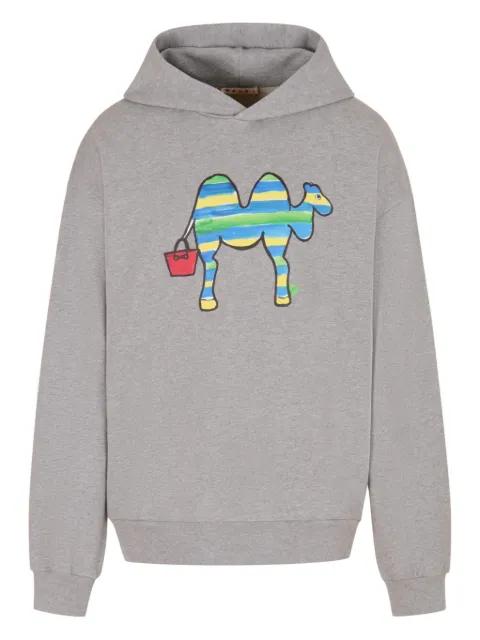 logo-printed hoodie by MARNI