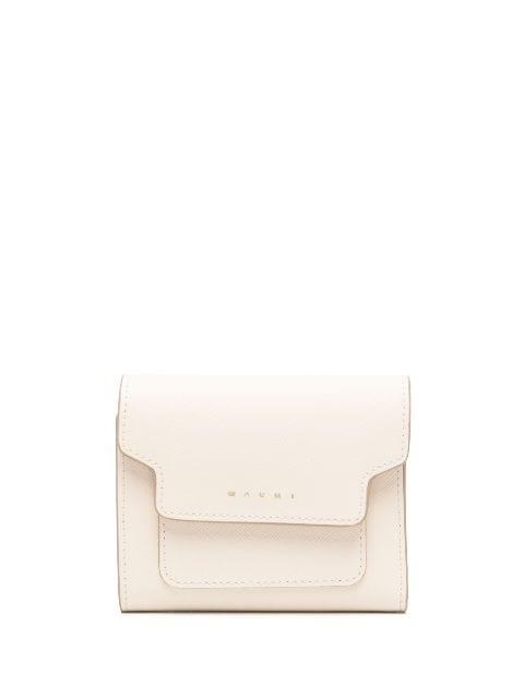 logo-stamp leather wallet by MARNI