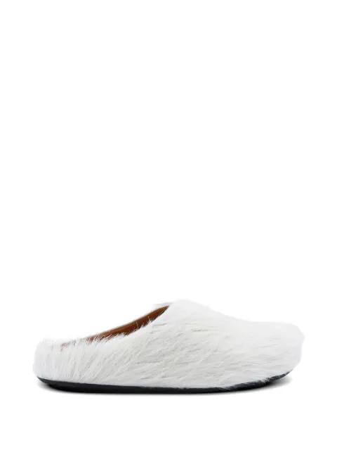 long hair calfskin Fussbett sabot by MARNI