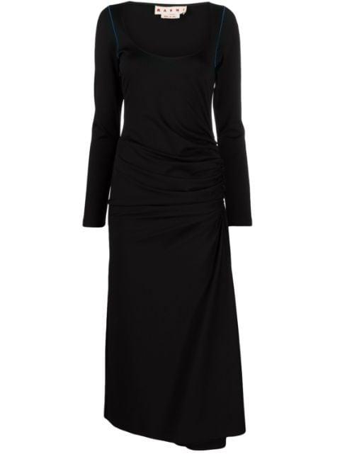 long-sleeved midi dress by MARNI