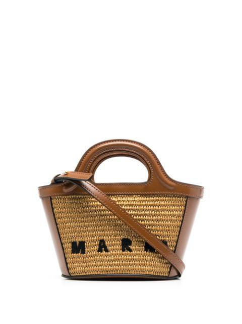 micro Tropicalia logo-embroidered bag by MARNI