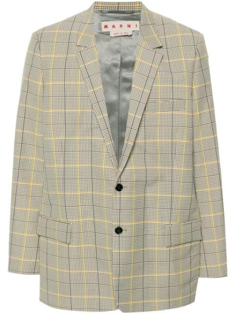 microcheck blazer by MARNI