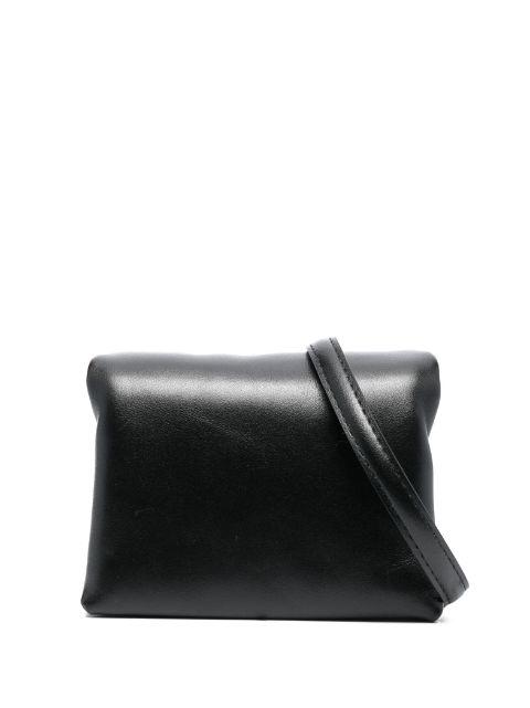 mini Prisma leather clutch bag by MARNI