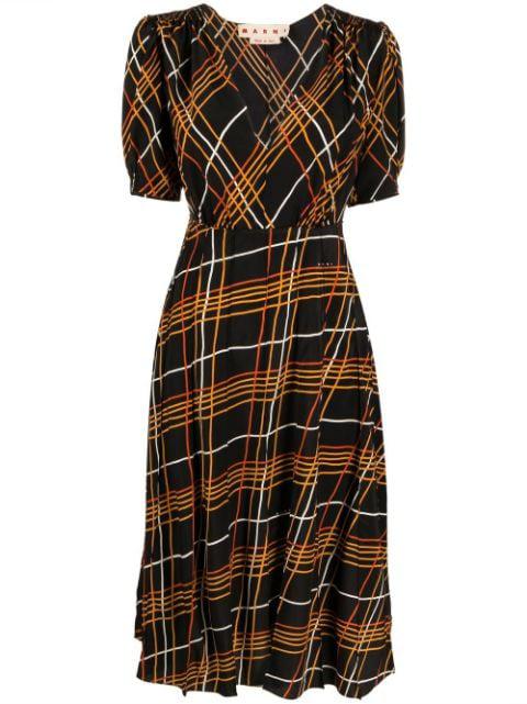 multi-way stripe midi dress by MARNI