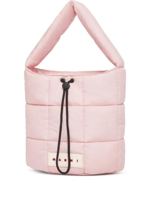 padded quilted bucket bag by MARNI