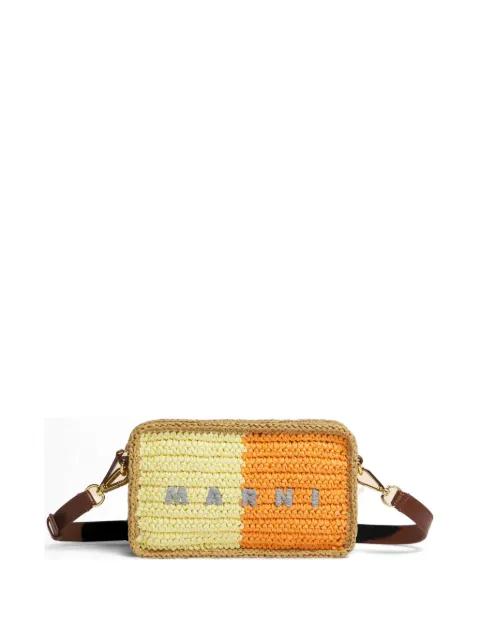 paper raffia Seaside camera bag by MARNI