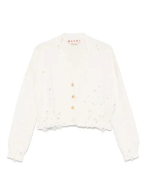 patterned-jacquard cardigan by MARNI