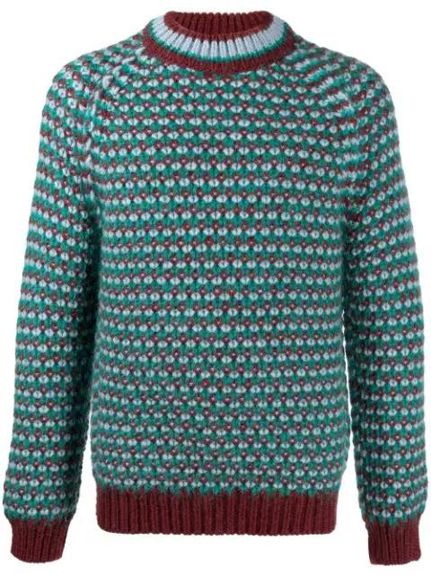patterned-knit jumper by MARNI